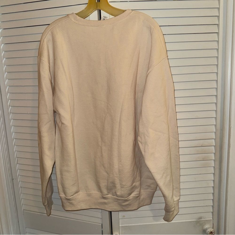 Jerzees Cream Sweatshirt with Embroidery - Picture 5 of 8